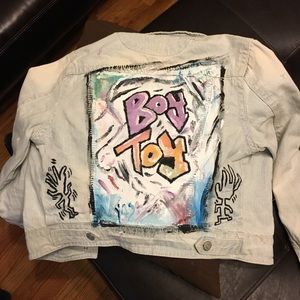 Jean Jacket Boy Toy Custom, Halloween 1980s style